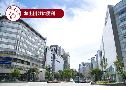 お出掛けに便利